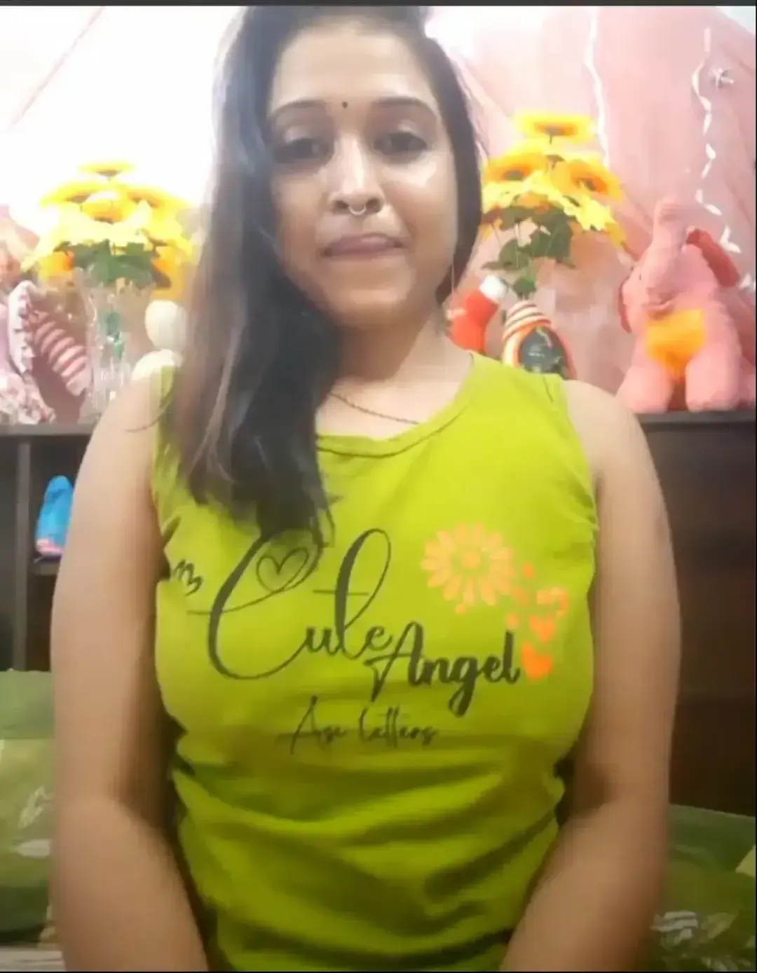 Featured image for Horny Haryanvi Bhabhi Squeezing and Sucking Her Big Boobs