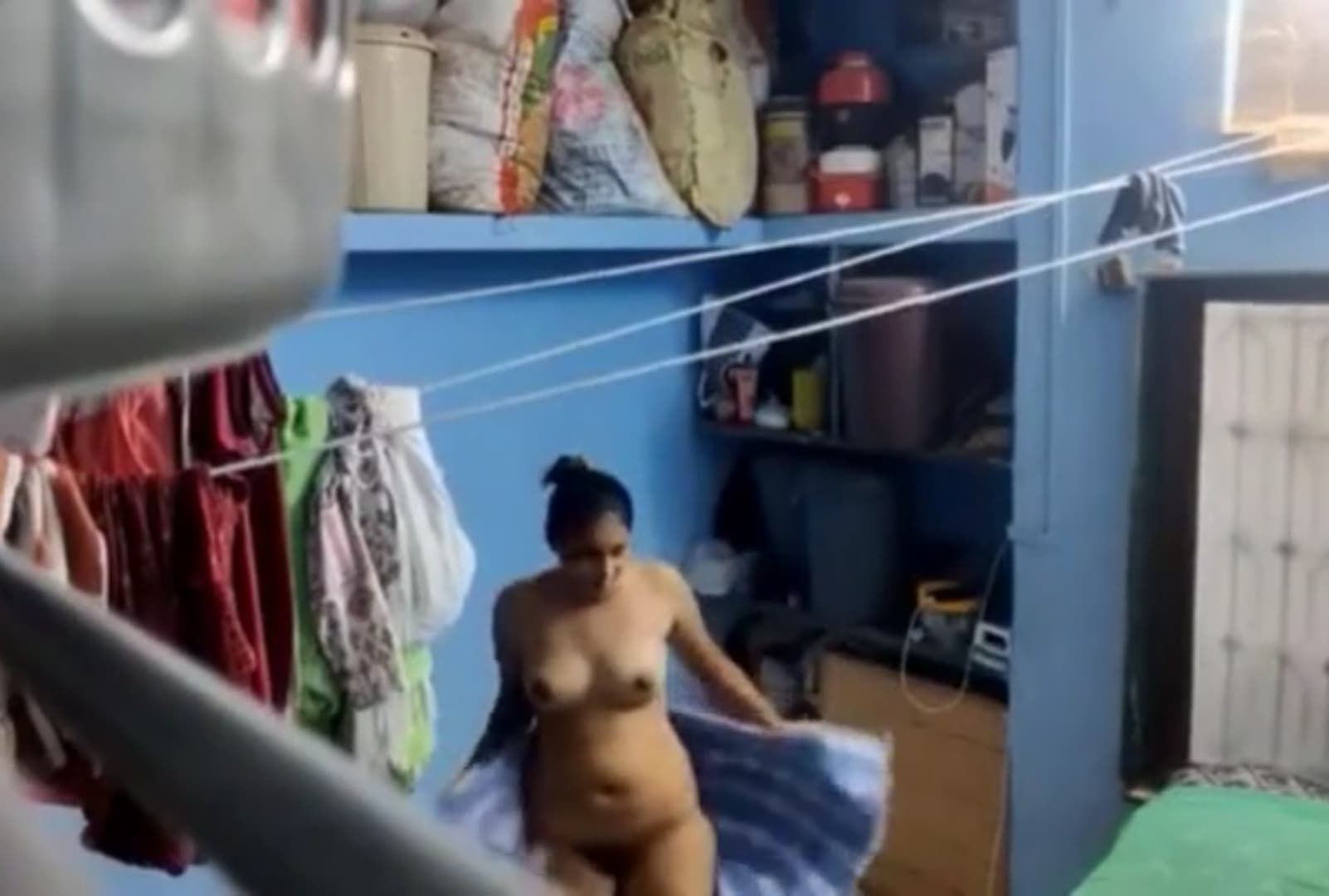 Featured image for Desi Wife Bathing Nude and Changing Clothes in Viral Homemade Video