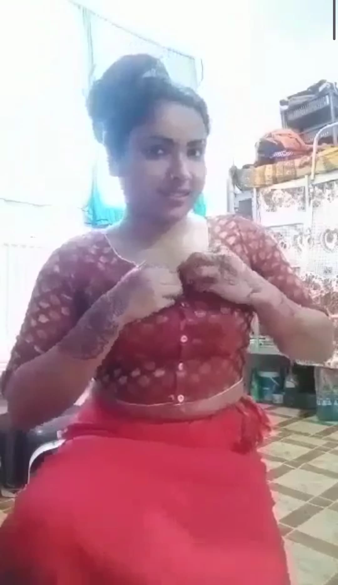Featured image for Viral South Indian Girl Nude Clothes Changing Video Showing Tits And Pussy