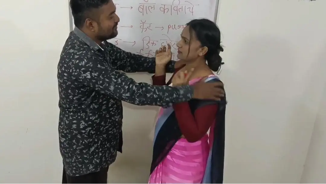 Featured image for Marathi Teacher Kavita Fucked Hard By Her Student In Classroom