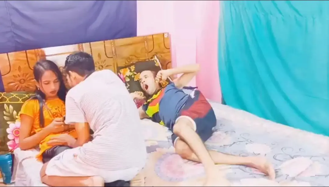 Featured image for Beautiful Desi Aunty Enjoying Two Hard Cocks in Paid Sex Video