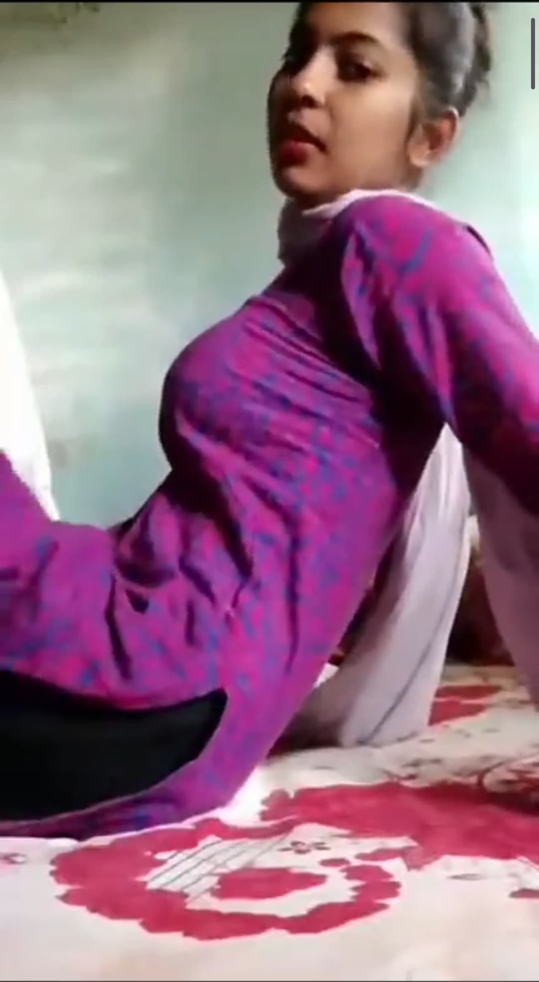 Featured image for Horny Punjabi Girl Shows Tiny Boobs and Masturbates with a Brinjal