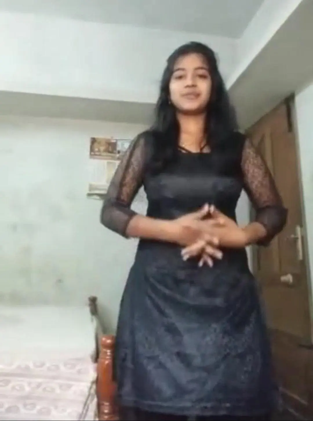 Featured image for Desi beauty strips naked for the first time on a steamy video call